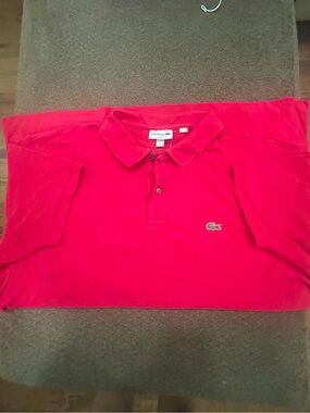 Lacoste Men’s Bright Red Short-Sleeve Polo